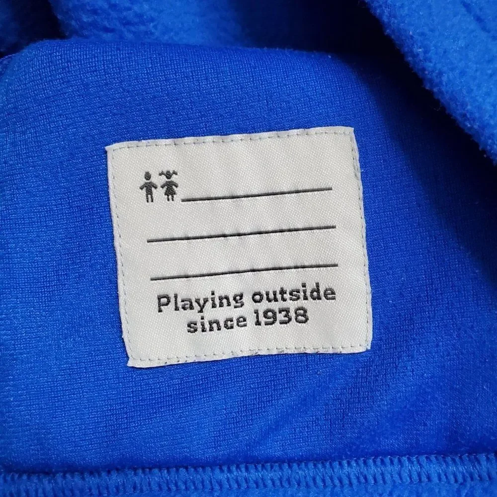 Columbia Big Kids Blue Unisex Full Zip Collared Cozy Fleece Jacket